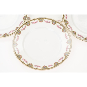 72530 LIMOGES J. BOYER DELIKATNY SERWIS DESEROWY 1+6 W KWIATOWE SZLACZKI (2).JPG