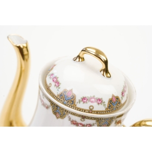 72531 LIMOGES J. BOYER GARNITUR DO KAWY W KWIATOWE SZLACZKI (2).JPG