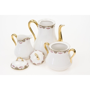 72531 LIMOGES J. BOYER GARNITUR DO KAWY W KWIATOWE SZLACZKI (3).JPG