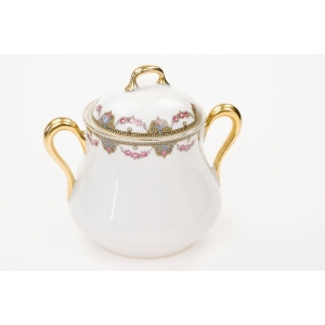 72531 LIMOGES J. BOYER GARNITUR DO KAWY W KWIATOWE SZLACZKI (5).JPG