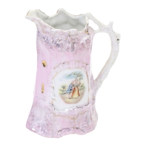 72602 ZABYTKOWY MLECZNIK W KSZTAŁCIE WIEŻY Z ROMANTYCZNĄ SCENKĄ (1).jpg