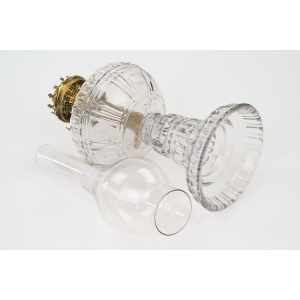 72638 STARA SZKLANA LAMPA NAFTOWA BARDZO DEKORACYJNA (4).JPG