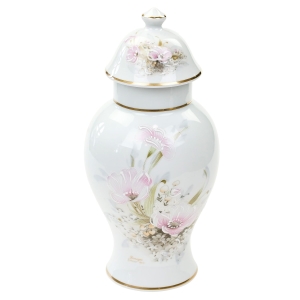 72646 LIMOGES URNA WAZON AMFORA KWIATY RĘCZNIE MALOWANE BIAŁA PORCELANA (1).jpg