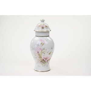 72646 LIMOGES URNA WAZON AMFORA KWIATY RĘCZNIE MALOWANE BIAŁA PORCELANA (2).JPG