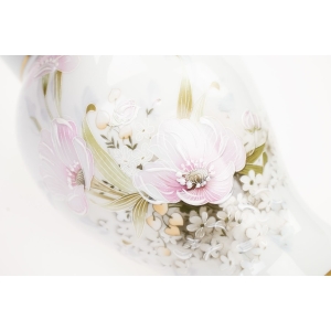 72646 LIMOGES URNA WAZON AMFORA KWIATY RĘCZNIE MALOWANE BIAŁA PORCELANA (5).JPG