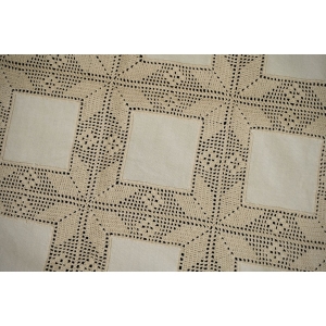 72677 SZYDEŁKO I LNIANE WSTAWKI OBRUS W GWIAZDY W BIELI 84 X 80 CM (2).JPG