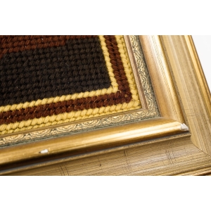 72710 HAFT GOBELINOWY MARTWA NATURA IGŁĄ MALOWANA W DREWNIANEJ RAMIE (3).JPG