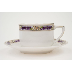 72731 KPM WALDENBURG ŚLICZNA FILIŻANKA ZE SZLACZKAMI FIOŁECZKÓW (2).JPG