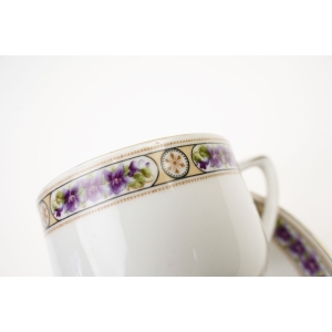 72731 KPM WALDENBURG ŚLICZNA FILIŻANKA ZE SZLACZKAMI FIOŁECZKÓW (3).JPG