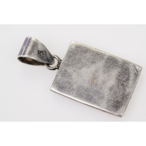 72778 SREBRO PR. 925 STARA POLSKA ZAWIESZKA Z KORALOWCEM WAGA 6,4 G (3).JPG