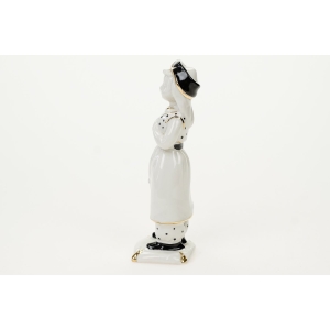 72843 CAPODIMONTE PORCELANOWA DZIECKA W ORIENTALNYM STROJU Z GAŁĄZKĄ OLIWNĄ (4).JPG