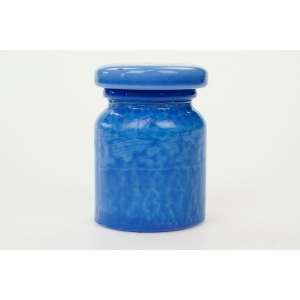 72881 CZECHY NIEBIESKIE ŚLICZNE PUZDERKO POJEMNIK JAK APTECZNY SŁOICZEK LAPIS LAZULI (2).JPG