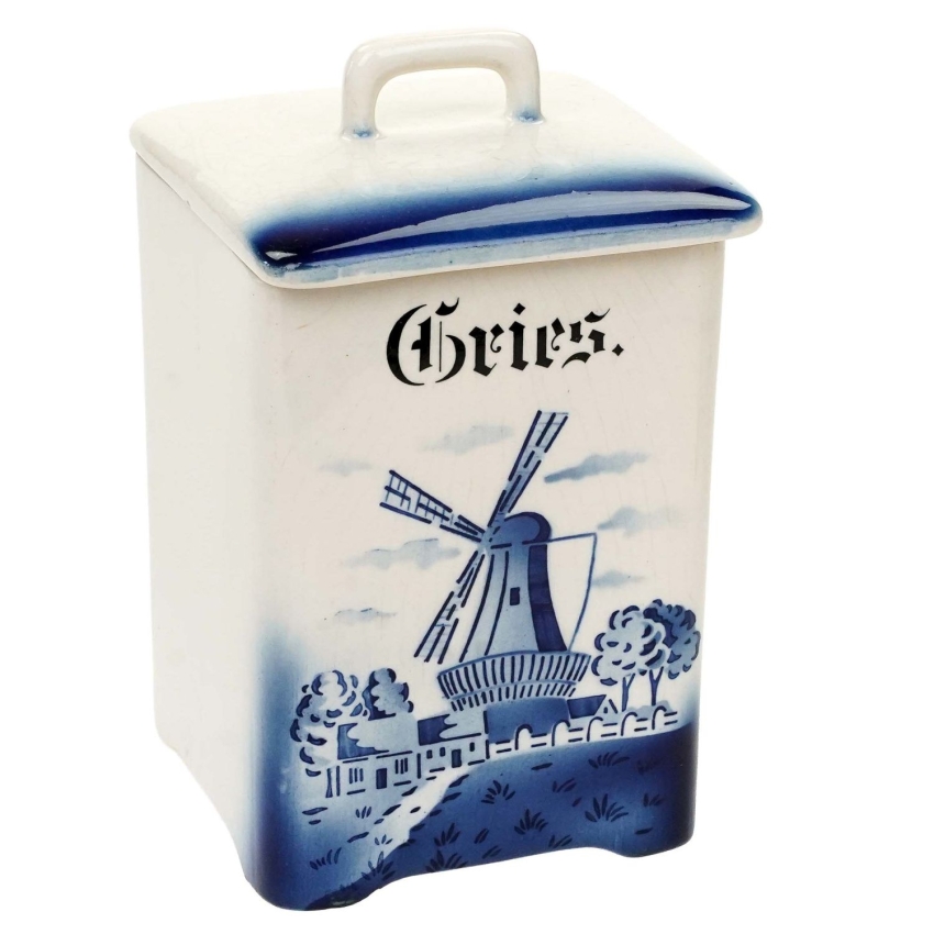 72898 HEDWIG FAJANSOWY POJEMNIK NA GRYSIK Z WIATRAKIEM SPRITZDEKOR (1).jpg
