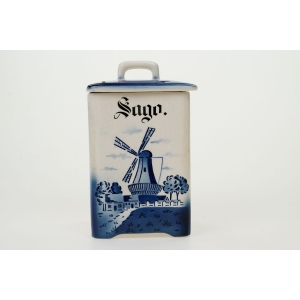 HEDWIG FAJANSOWY POJEMNIK NA SAGO Z WIATRAKIEM SPRITZDEKOR (2).JPG