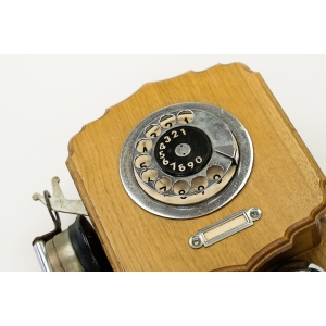TELEFON RWT AKANT DREWNIANY KLASYK ANTYK DO ZAWIESZENIA Z PRL (2).JPG