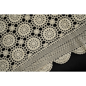 72937 SZYDEŁKO BIEŻNIK LAUFER W ROZETKI BEŻOWO-KREMOWY 84 X 39 CM (2).JPG