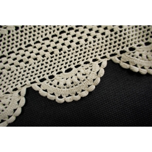 72937 SZYDEŁKO BIEŻNIK LAUFER W ROZETKI BEŻOWO-KREMOWY 84 X 39 CM (3).JPG