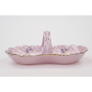73003 CHODOV ZUZKA KOSZYCZEK Z RÓŻOWEJ PORCELANY W NIEZAPOMINAJKI (2).JPG