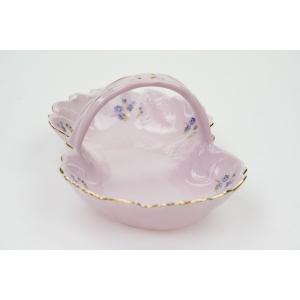 73003 CHODOV ZUZKA KOSZYCZEK Z RÓŻOWEJ PORCELANY W NIEZAPOMINAJKI (4).JPG