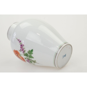 73135 MEISSEN MIŚNIA ŚLICZNY WAZON KOLOROWE KWIATY (4).JPG