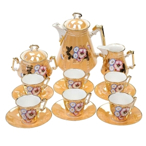 73159 BIEDERMEIER RĘCZNIE MALOWANY SERWIS DO KAWY 6 OSÓB W KWIATY (1).jpg