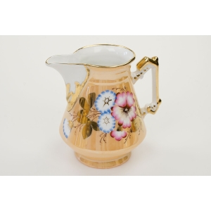73159 BIEDERMEIER RĘCZNIE MALOWANY SERWIS DO KAWY 6 OSÓB W KWIATY (6).JPG