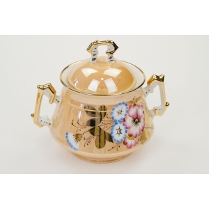 73159 BIEDERMEIER RĘCZNIE MALOWANY SERWIS DO KAWY 6 OSÓB W KWIATY (7).JPG