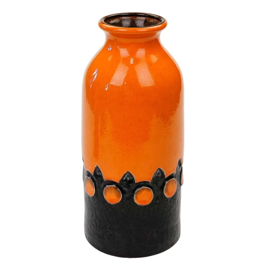 73247 JASBA CZARNO-POMARAŃCZOWY DUŻY WAZON W STYLU OP-ART (1).jpg