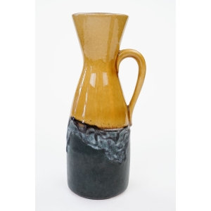 73248 CARSTENS TONNIESHOF CERAMICZNY BURSZTYNOWO-ZIELONY WAZON Z LAT 60-TYCH (2).JPG