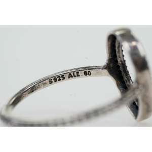 73323 PANDORA ALE SREBRNY PIERŚCIONEK Z CYRKONIAMI PRÓBA 925 R. 20 WAGA 2,1 G (4).JPG