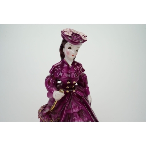 73385 JAPONIA ŚLICZNA FIGURKA DAMY Z PARASOLKĄ (2).JPG