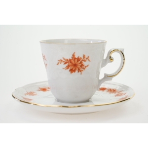 73386 SELTMANN MOKKA ZE SPODKIEM POMARAŃCZOWE KWIATKI (2).JPG