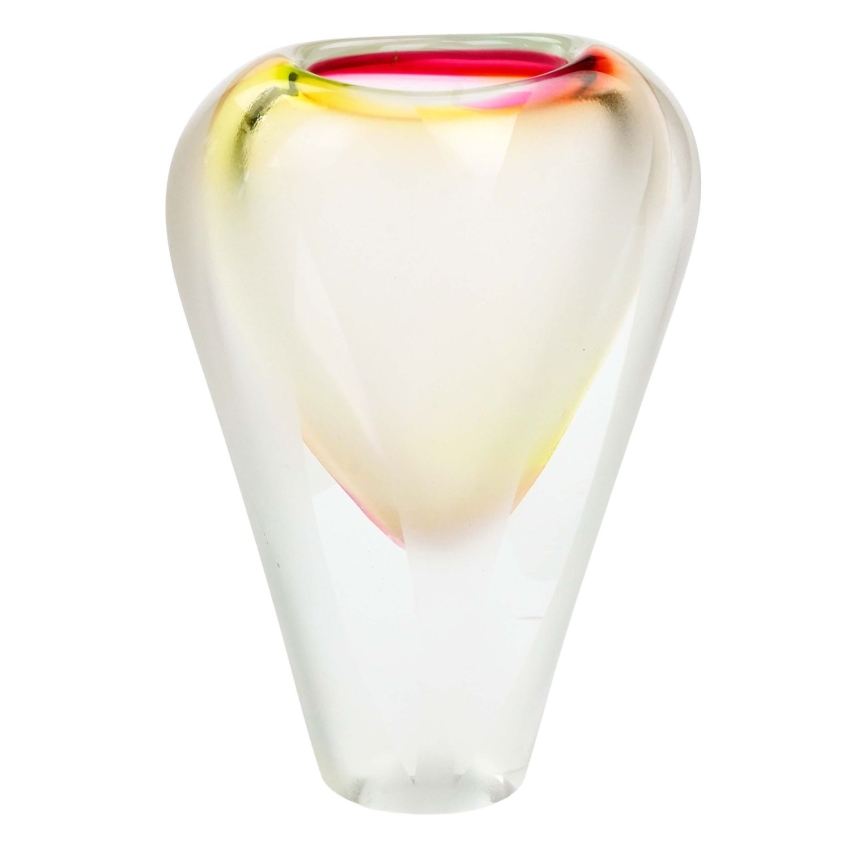 73409 ŠKRDLOVICE ŚLICZNY BARWNY DESIGNERSKI WAZON MATOWE PASY LADISLAV PALEČEK (1).jpg