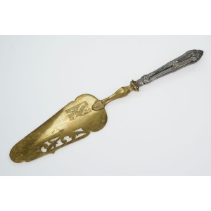 73424 FRANCJA ART-NOUVEAU CUDOWNA ŁOPATKA DO CIAST TORTÓW (2).JPG