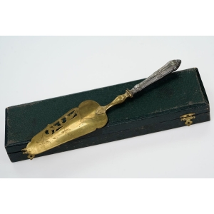 73424 FRANCJA ART-NOUVEAU CUDOWNA ŁOPATKA DO CIAST TORTÓW (5).JPG