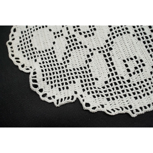 73428 SZYDEŁKO BIEŻNIK SERWETA BIAŁA W KWIATY PIĘKNY WZÓR 109 X 33 CM (3).JPG