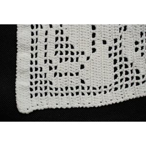 73434 SZYDEŁKO BIEŻNIK SERWETA BIAŁA W RÓŻE PIĘKNY WZÓR 82 X 44 CM (4).JPG