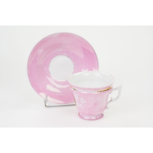 73485 C.T. ALTWASSER BIEDERMEIER RÓŻOWA FILIŻANKA ZE SPODKIEM Z MEDALIONEM (4).JPG