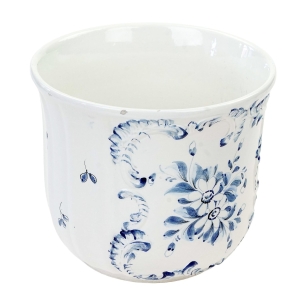 73491 BASSANO DONICA OSŁONKA NA DONICZKĘ BŁĘKITEM MALOWANE KWIATY I RELIEFY (1).jpg