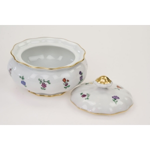 73494 FÜRSTENBERG ŚLICZNA BOMBONIERA RĘCZNIE MALOWANE KWIATKI (5).JPG