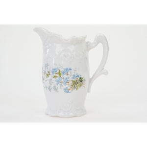 73510 SECESJA MLECZNIK W NIEZAPOMINAJKI ŚLICZNE RELIEFY (3).JPG