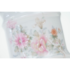 73533 LIMOGES RĘCZNIE MALOWANY POJEMNIK Z POKRYWĄ W KSZTAŁCIE SŁOJA APTEKARSKIEGO (2).JPG