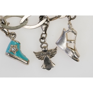73583 SREBRO BRANSOLETKA CHARMS Z ZAWIESZKAMI WAGA 15,7 G (2).JPG