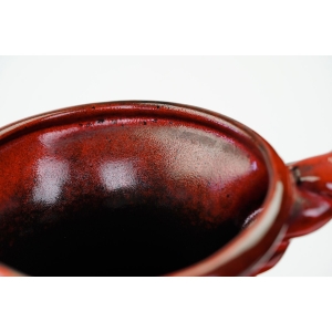 73596 JASBA BRĄZOWO-CZERWONY DUŻY WAZON PODŁOGOWY DZBAN Z UCHEM (4).JPG