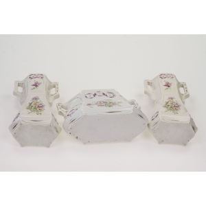 73599 ART NOUVEAU MAJOLIKA PARA WAZONÓW Z ŻARDINIERĄ W KWIATY (8).JPG