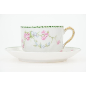 73685 TOUZE LEMAITRE FRERES L. BLANCHER LIMOGES FILIŻANKA ZE SPODKIEM (2).JPG