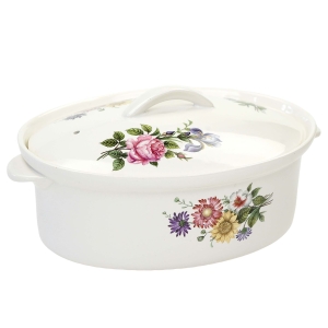 73703 FRANCJA OWALNE NACZYNIE DO ZAPIEKANIA KOLOROWE BUKIETY KWIATÓW (1).jpg