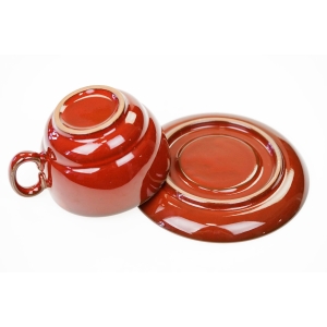 73711 DUŻA CERAMICZNA CZERWONA FILIŻANKA ZE SPODKIEM (4).JPG