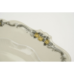 73725 SORAU ŻARY KAVALIER KOMPLET TALERZY DESEROWYCH ŻÓŁTO-CZARNE SZLACZKI (3).JPG