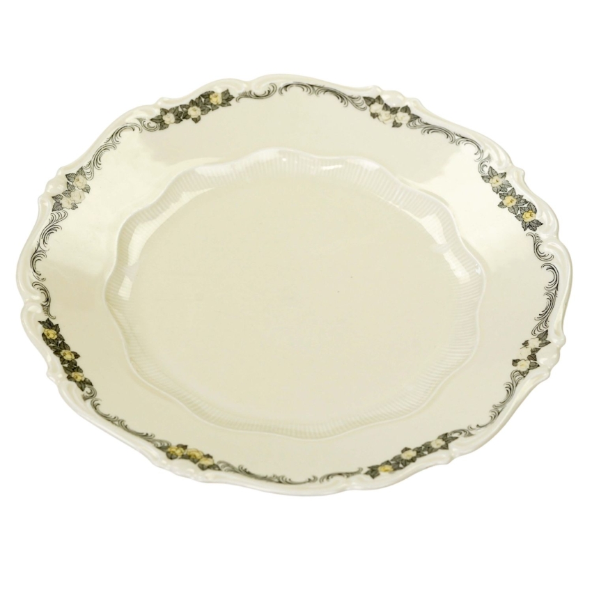 73726 SORAU ŻARY KAVALIER KOMPLET TALERZY PŁASKICH OBIADOWYCH ŻÓŁTO-CZARNE SZLACZKI (1).jpg